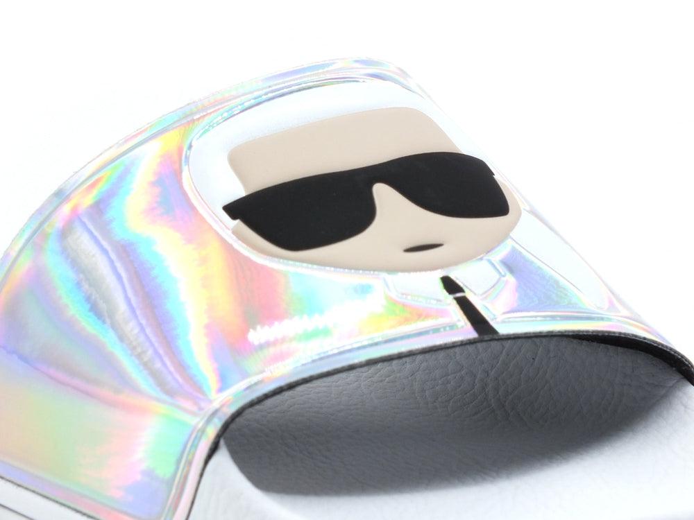 KARL LAGERFELD Kondo II Ikonic Slide Ciabatta Donna Iridescent Rubber KL80905 - Sandrini Calzature e Abbigliamento