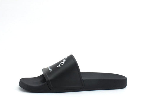 KARL LAGERFELD Kondo Maison Karl Slide Ciabatta Uomo Black Rubber KL70008 - Sandrini Calzature e Abbigliamento
