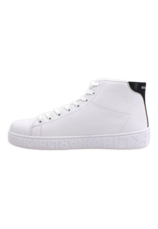 KARL LAGERFELD Kupsole III Mid Sneaker Uomo White KL51040 - Sandrini Calzature e Abbigliamento