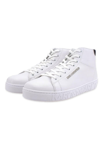 KARL LAGERFELD Kupsole III Mid Sneaker Uomo White KL51040 - Sandrini Calzature e Abbigliamento