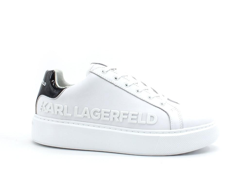 KARL LAGERFELD Maxi Kup Inkjet Sneaker Logo Donna White KL62210 - Sandrini Calzature e Abbigliamento