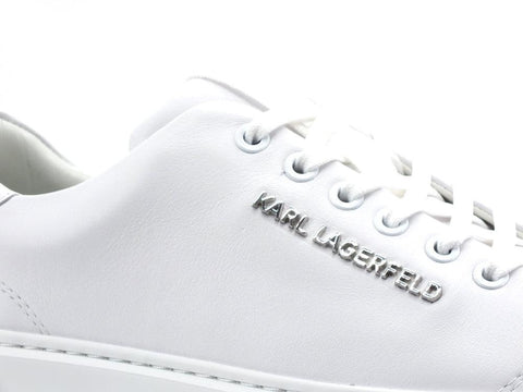KARL LAGERFELD Maxi Kup Lo Lace II Sneaker Uomo White KL52220 - Sandrini Calzature e Abbigliamento