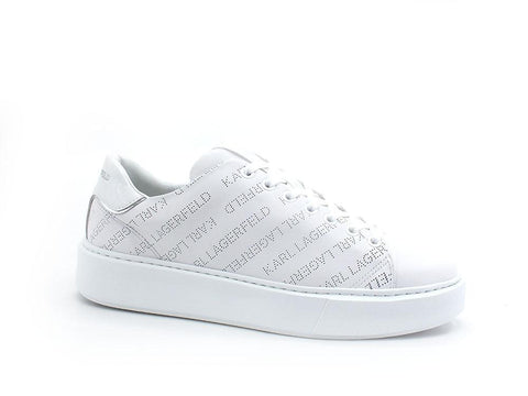 KARL LAGERFELD Maxi Kup Perf Sneaker Logo White KL52222 - Sandrini Calzature e Abbigliamento