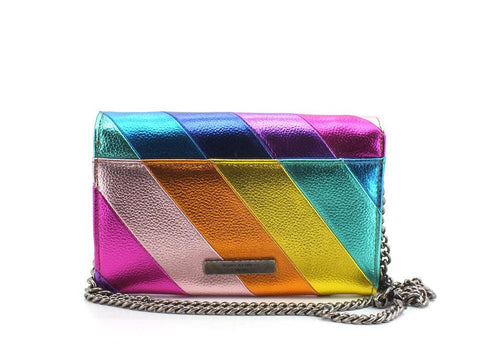 KURT GEIGER K Stripe Chain Wallet Portafoglio Pochette Multicolor 2548369109-69 - Sandrini Calzature e Abbigliamento