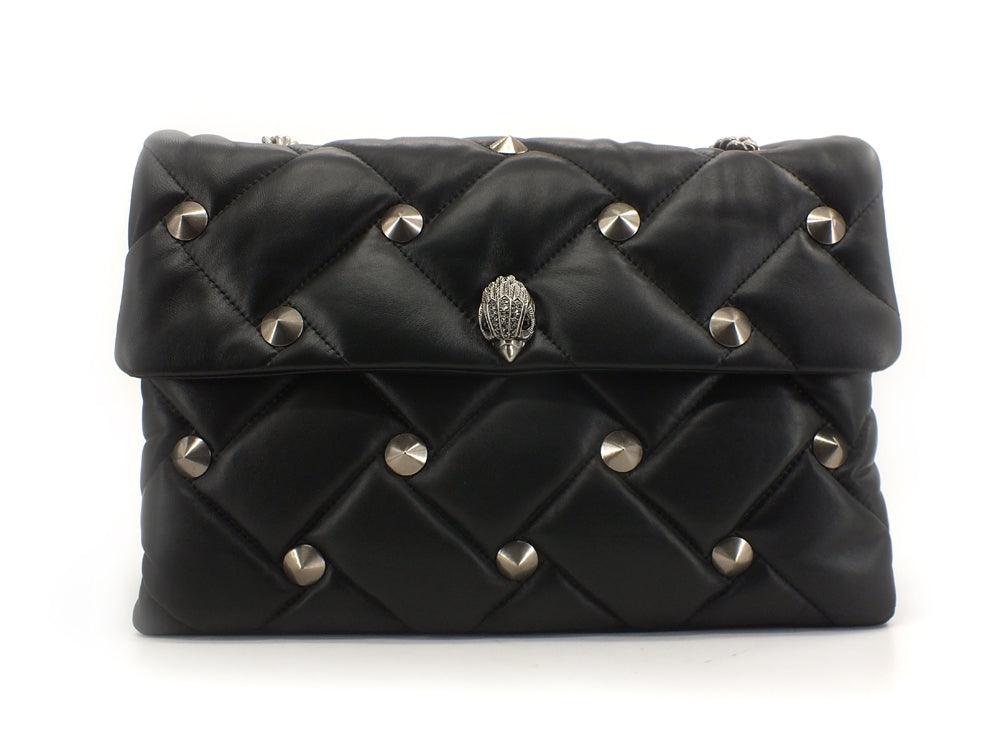 KURT GEIGER Kensington Soft XXL Stud Borsa Borchie Black 8471500109-00 - Sandrini Calzature e Abbigliamento