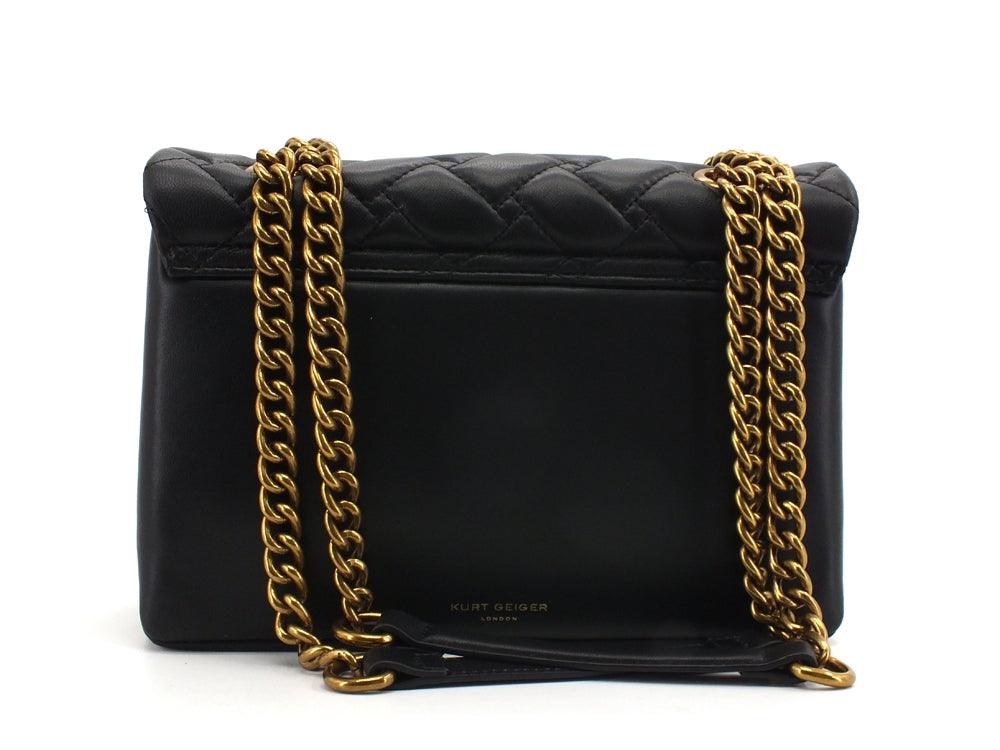 KURT GEIGER Leather Kensington X Bag Borsa Black 1470400109-00 - Sandrini Calzature e Abbigliamento