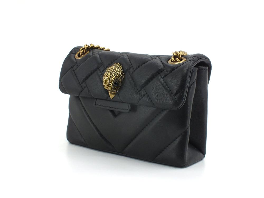 KURT GEIGER Leather Mini Kensington X Bag Borsa Pelle Black Comb 1470805109-05 - Sandrini Calzature e Abbigliamento