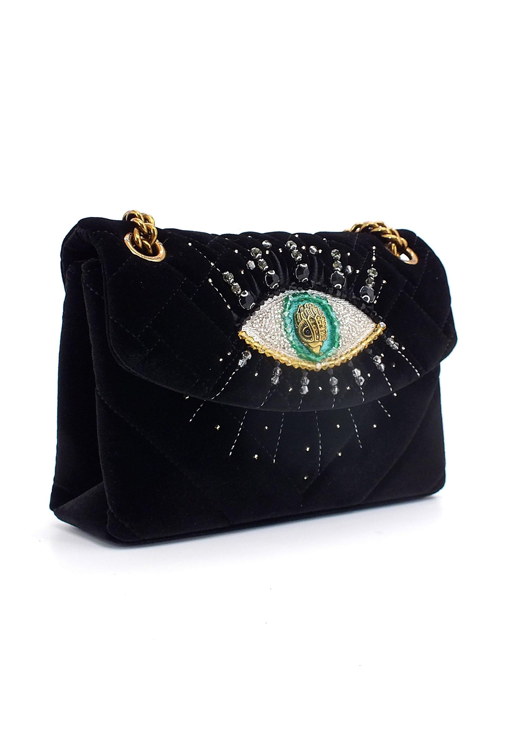 KURT GEIGER Mini Kensington Eye Fabric Borsa Donna Black 9105700609-00 - Sandrini Calzature e Abbigliamento