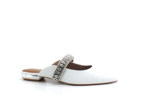 KURT GEIGER Princely Sabot Punta Strass White 1808910109 - Sandrini Calzature e Abbigliamento