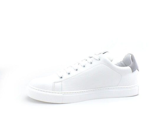 L4K3 College 4 Sneaker Pelle Tricolor Bianco Grigio F63-COL - Sandrini Calzature e Abbigliamento