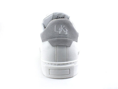 L4K3 College 4 Sneaker Pelle Tricolor Bianco Grigio F63-COL - Sandrini Calzature e Abbigliamento