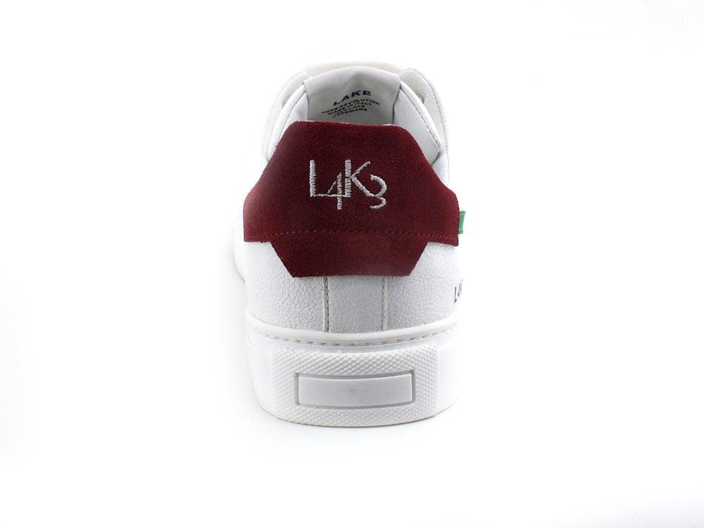 L4K3 College 4 Sneaker Pelle Tricolor Bianco Verde Rosso F60-COL - Sandrini Calzature e Abbigliamento