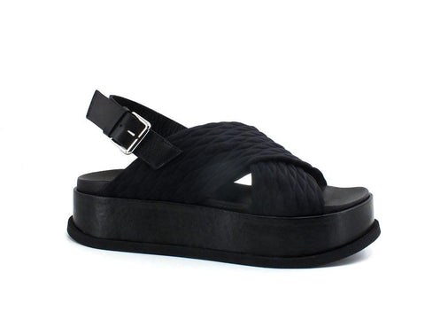 L4K3 Malibù Sandalo Fasce Incrocio Black Nero F22-MAL - Sandrini Calzature e Abbigliamento