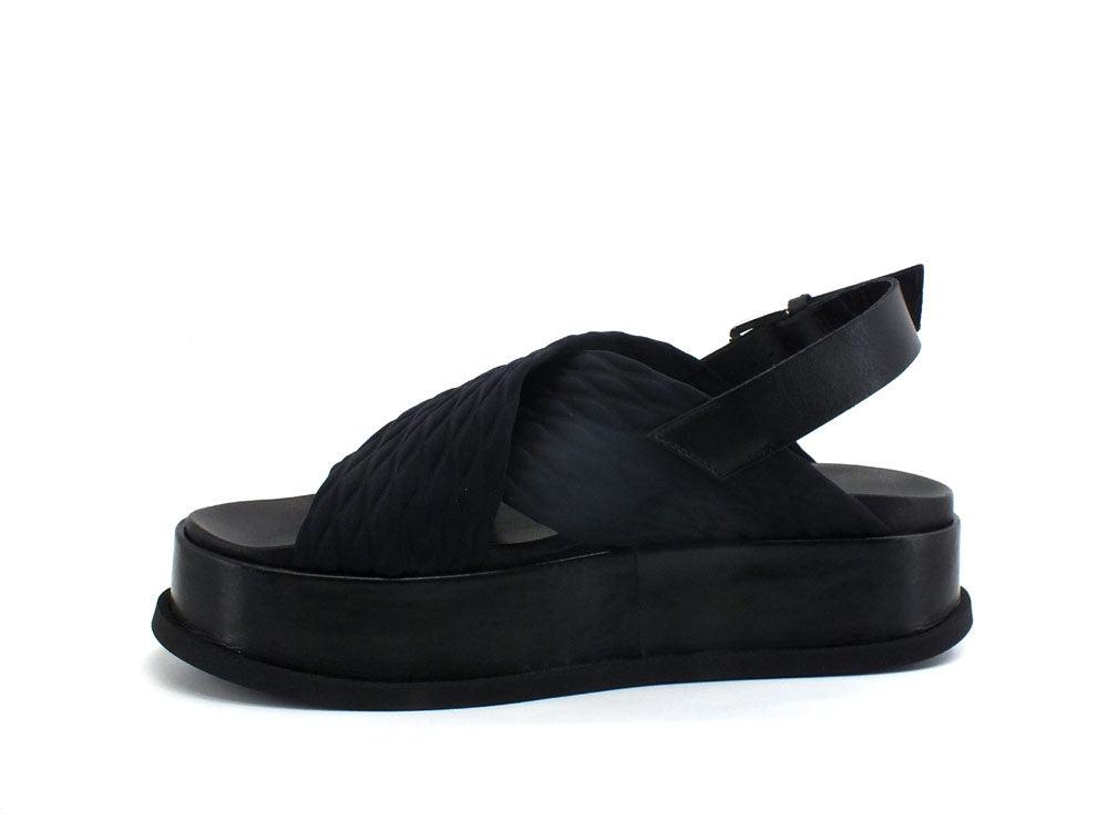 L4K3 Malibù Sandalo Fasce Incrocio Black Nero F22-MAL - Sandrini Calzature e Abbigliamento