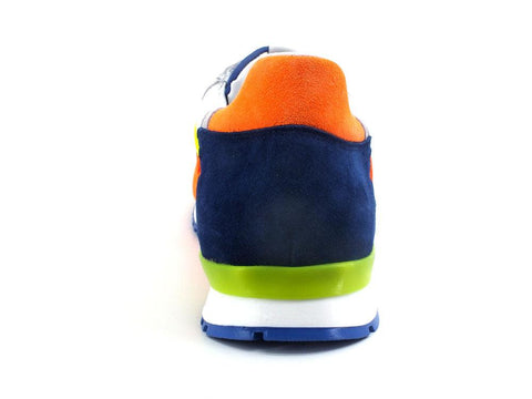 L4K3 Mr. Big Old School Sneaker Fluo Bianco Arancio Blu F48-OLD - Sandrini Calzature e Abbigliamento