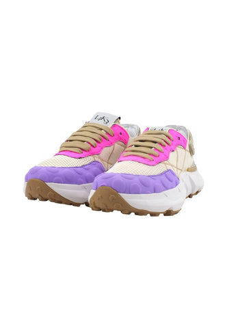 L4K3 Mr Big V Sneaker Donna Violet Beige Y06 - Sandrini Calzature e Abbigliamento