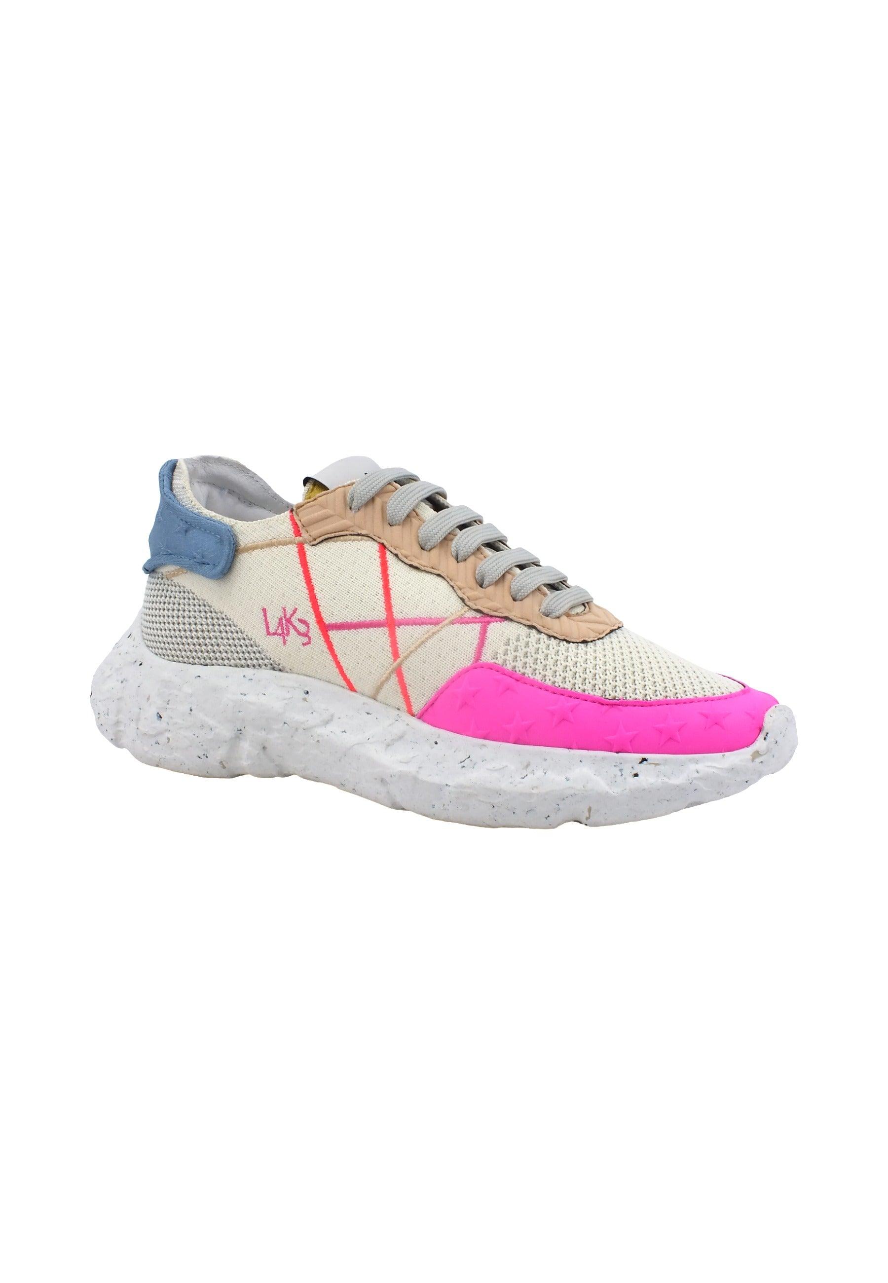 L4K3 Mr Big X Sneaker Donna Pink Blue Y01 - Sandrini Calzature e Abbigliamento