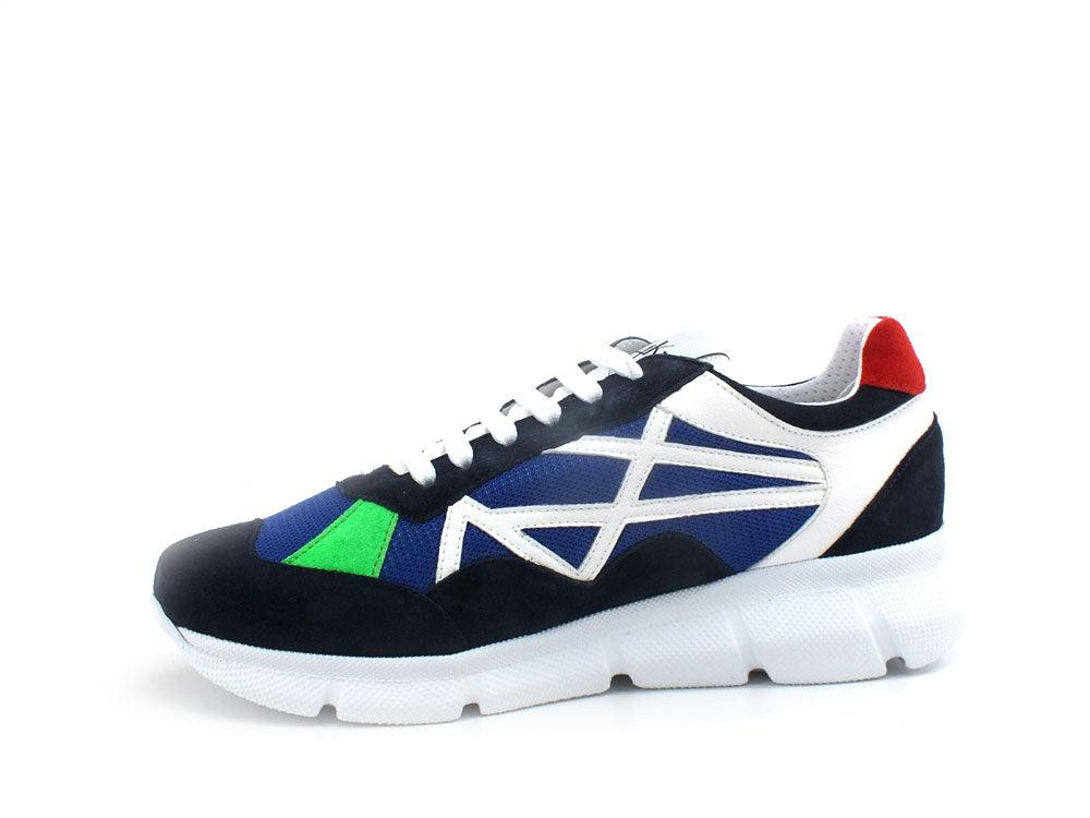 L4K3 New Big Sneaker Running Tricolor Blu Verde Rosso F53-NEW - Sandrini Calzature e Abbigliamento
