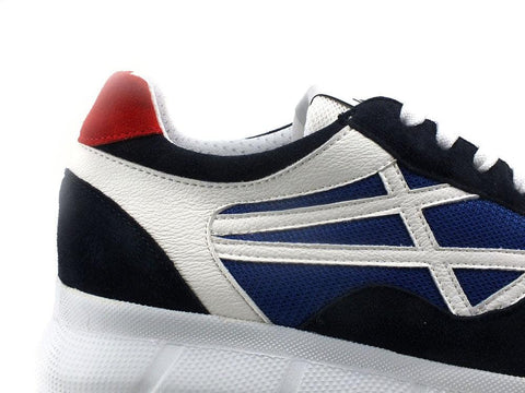 L4K3 New Big Sneaker Running Tricolor Blu Verde Rosso F53-NEW - Sandrini Calzature e Abbigliamento