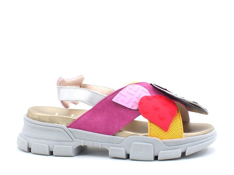 L4K3 Sandal Patch Fuxia B46-SAN - Sandrini Calzature e Abbigliamento