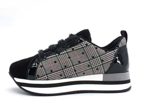 LAKE Bowling Pois Sneaker Running Black C19-BOW - Sandrini Calzature e Abbigliamento