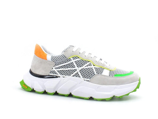 LAKE Mr. Big Vibram Sneaker Running Uomo Fluo White D79-VIB - Sandrini Calzature e Abbigliamento