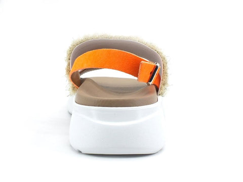 LAKE Sandal Blued Sandalo Donna Bicolor Pink Orange D41-BLU - Sandrini Calzature e Abbigliamento