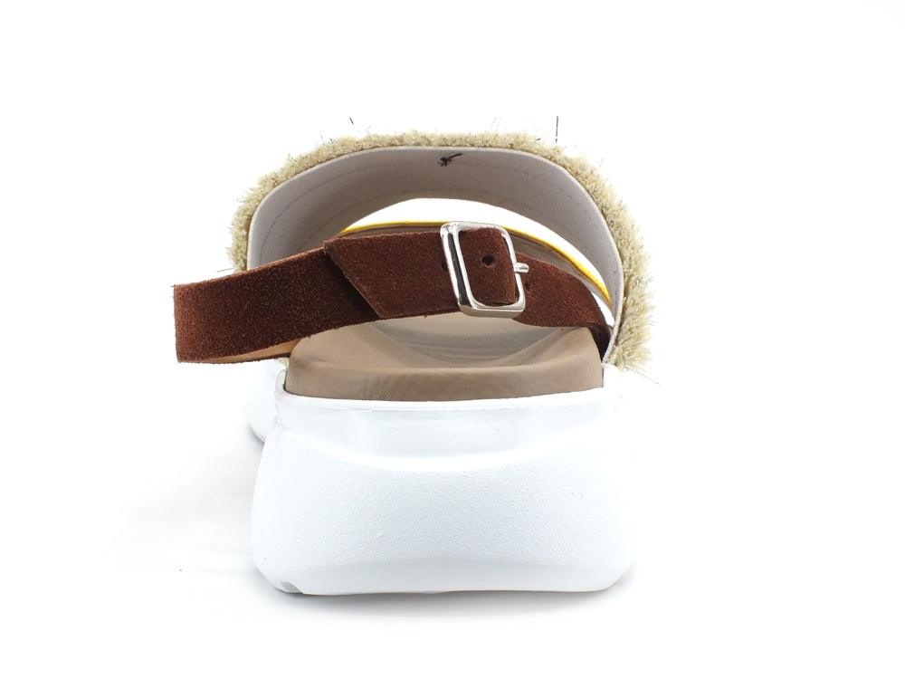 LAKE Sandal Blued Sandalo Donna Bicolor Yellow Brown D44-BLU - Sandrini Calzature e Abbigliamento