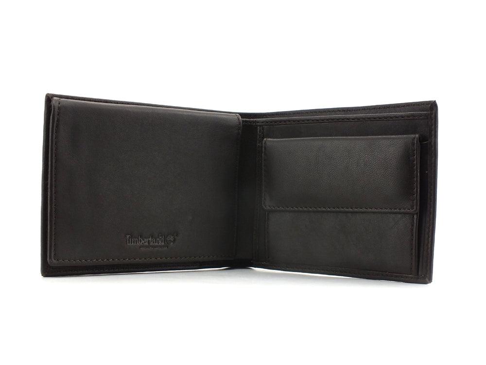 LAND Trifold Wallet Coin Dark Brown TB0A23U3 - Sandrini Calzature e Abbigliamento