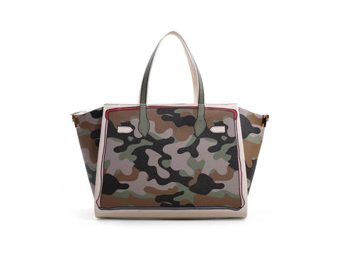 LE PANDORINE Baggy Rock Borsa Camouflage Verde PE22DBF02961-01 - Sandrini Calzature e Abbigliamento