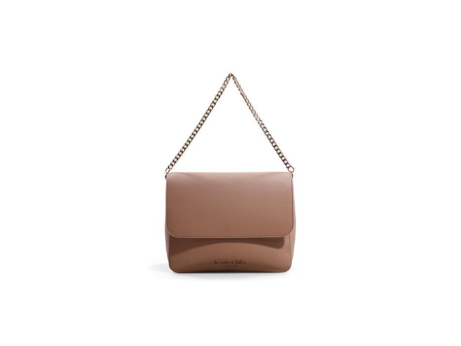 LE PANDORINE Brenda Bag Vita Borsa Marrone Natural PE22DBH02963-02 - Sandrini Calzature e Abbigliamento