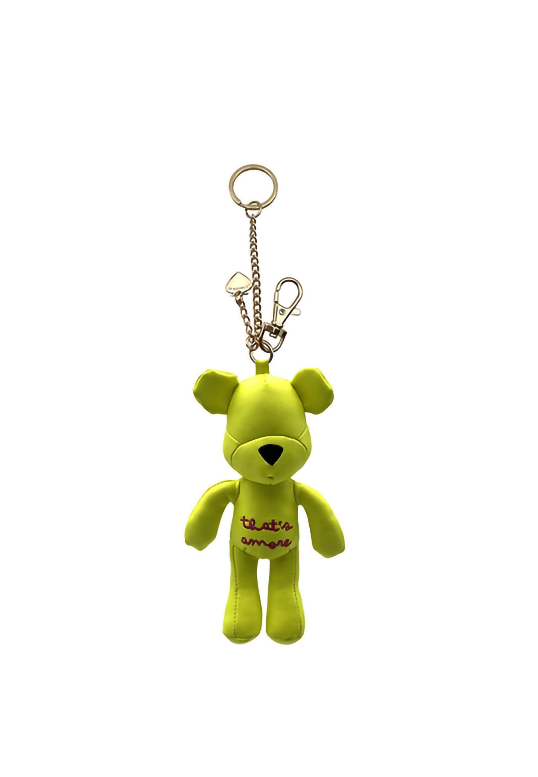 LE PANDORINE Happy Bear Amore Portachiavi Yellow Fluo 22XAILDB-03 - Sandrini Calzature e Abbigliamento