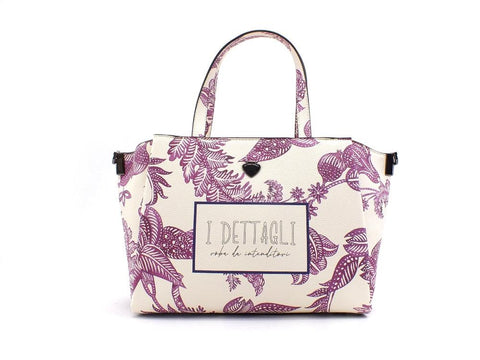 LE PANDORINE Lampone Eccezzionale Borsa Flower White PE21DCC02824-04 - Sandrini Calzature e Abbigliamento