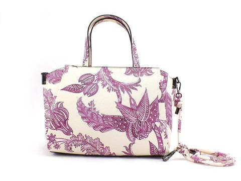 LE PANDORINE Lampone Eccezzionale Borsa Flower White PE21DCC02824-04 - Sandrini Calzature e Abbigliamento