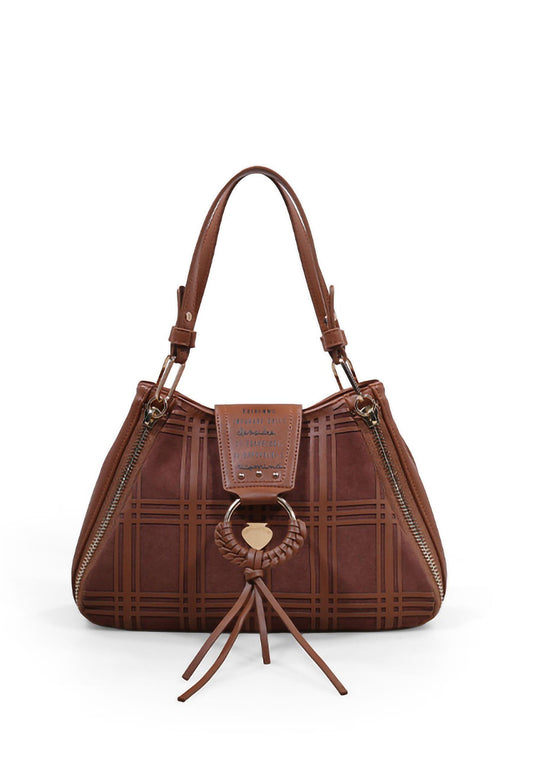 LE PANDORINE Vicky Babe Clessidre Borsa Tobacco 22XAILAF-04 - Sandrini Calzature e Abbigliamento