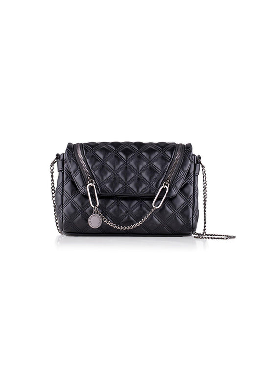 LE PANDORINE Vicky Pochette Quilted Happens Black 22XAILAJ-02 - Sandrini Calzature e Abbigliamento