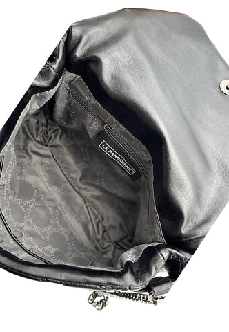 LE PANDORINE Vicky Pochette Quilted Happens Black 22XAILAJ-02 - Sandrini Calzature e Abbigliamento
