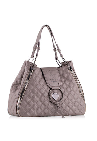 LE PANDORINE Vicky Quilted Senso Borsa Taupe 22XAILAE-07 - Sandrini Calzature e Abbigliamento