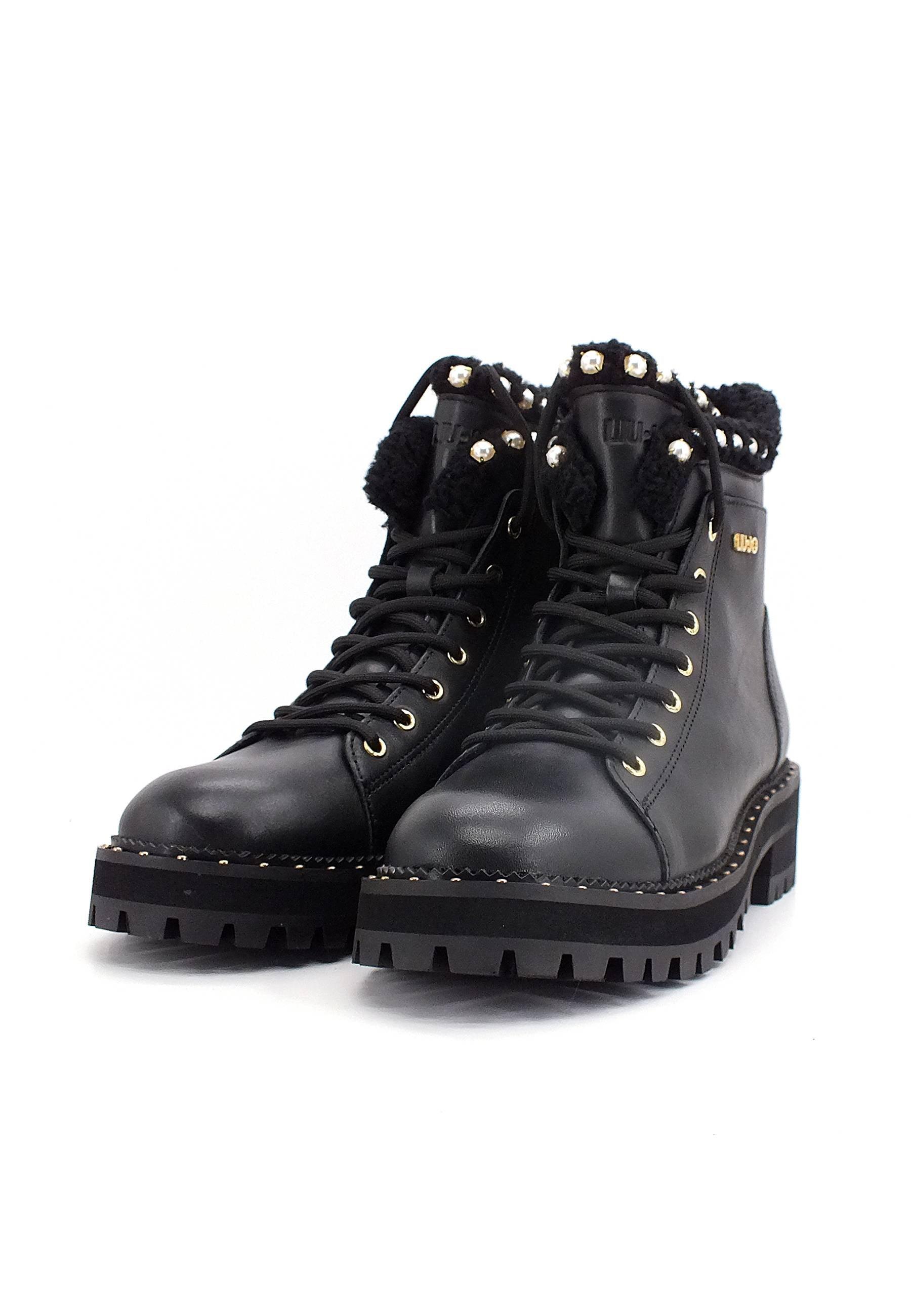 LIU J0 Amy 11 Stivaletto Pelo Donna Black SF2211P0102 - Sandrini Calzature e Abbigliamento