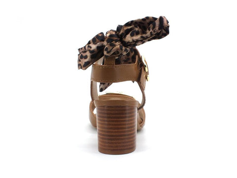 LIU JO Agata 4 Sandalo Tacco Logo Gold Tan SA1103PX146 - Sandrini Calzature e Abbigliamento