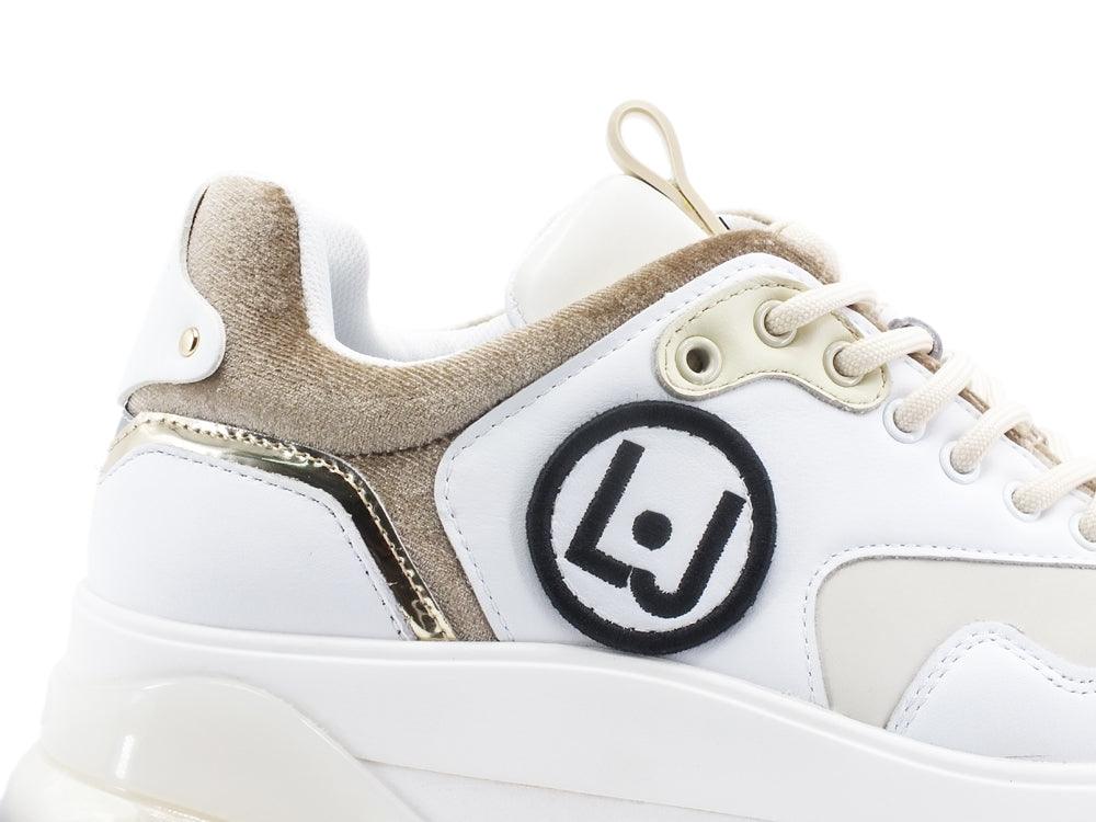 LIU JO Air Max 2A Sneaker Platform White Gold BF1119PX181 - Sandrini Calzature e Abbigliamento