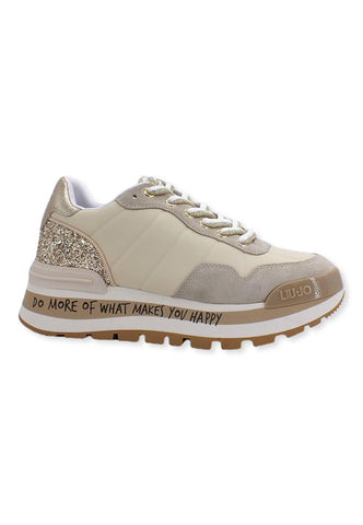 LIU JO Amazing 01 Sneaker Donna Light Gold BF2125PX078 - Sandrini Calzature e Abbigliamento