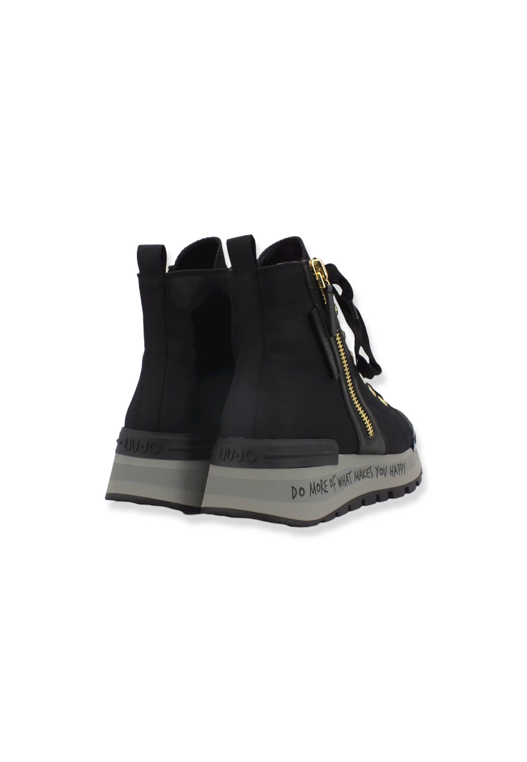 LIU JO Amazing 03 Mid Sneaker Donna Black BF2129T0011 - Sandrini Calzature e Abbigliamento