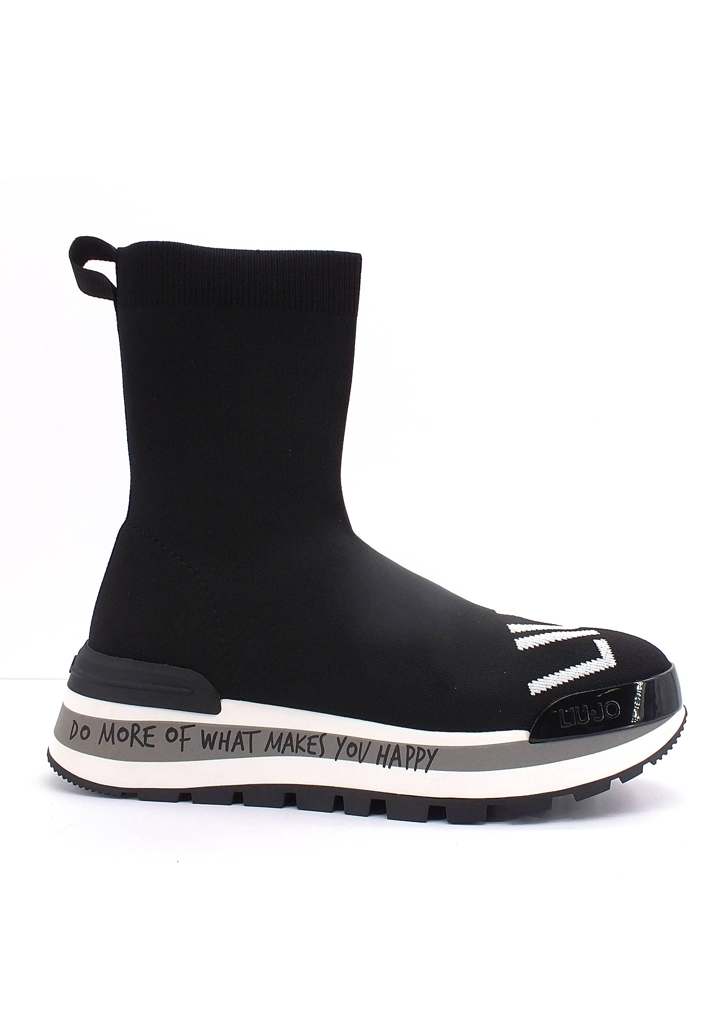 LIU JO Amazing 09 Sneaker Sock Donna Black BF2135TX234 - Sandrini Calzature e Abbigliamento
