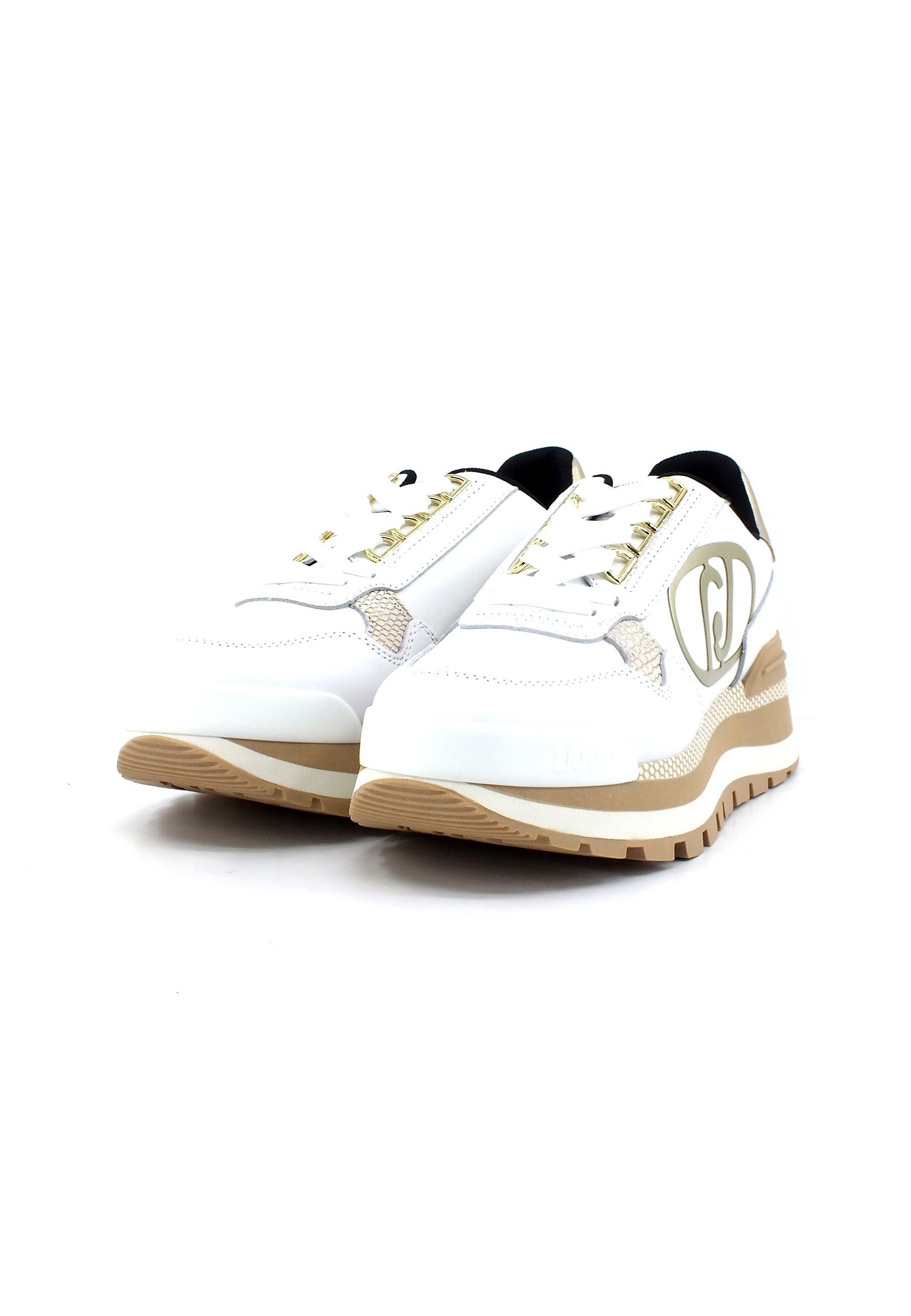 LIU JO Amazing 15 Sneaker Donna White Light Gold BA3121PX352 - Sandrini Calzature e Abbigliamento