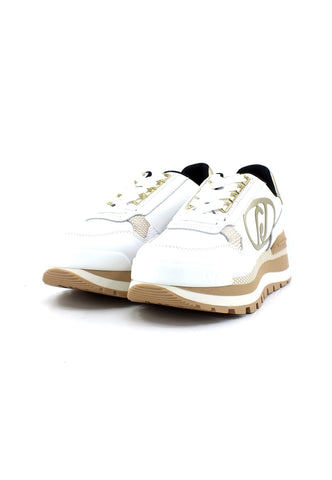 LIU JO Amazing 15 Sneaker Donna White Light Gold BA3121PX352 - Sandrini Calzature e Abbigliamento