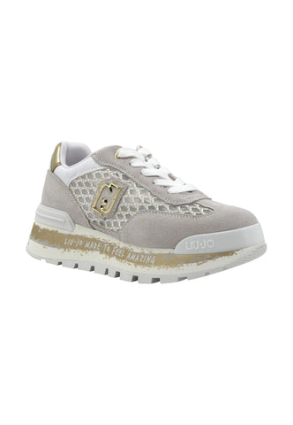 LIU JO Amazing 23 Sneaker Donna White Gold BA4001PX303 - Sandrini Calzature e Abbigliamento