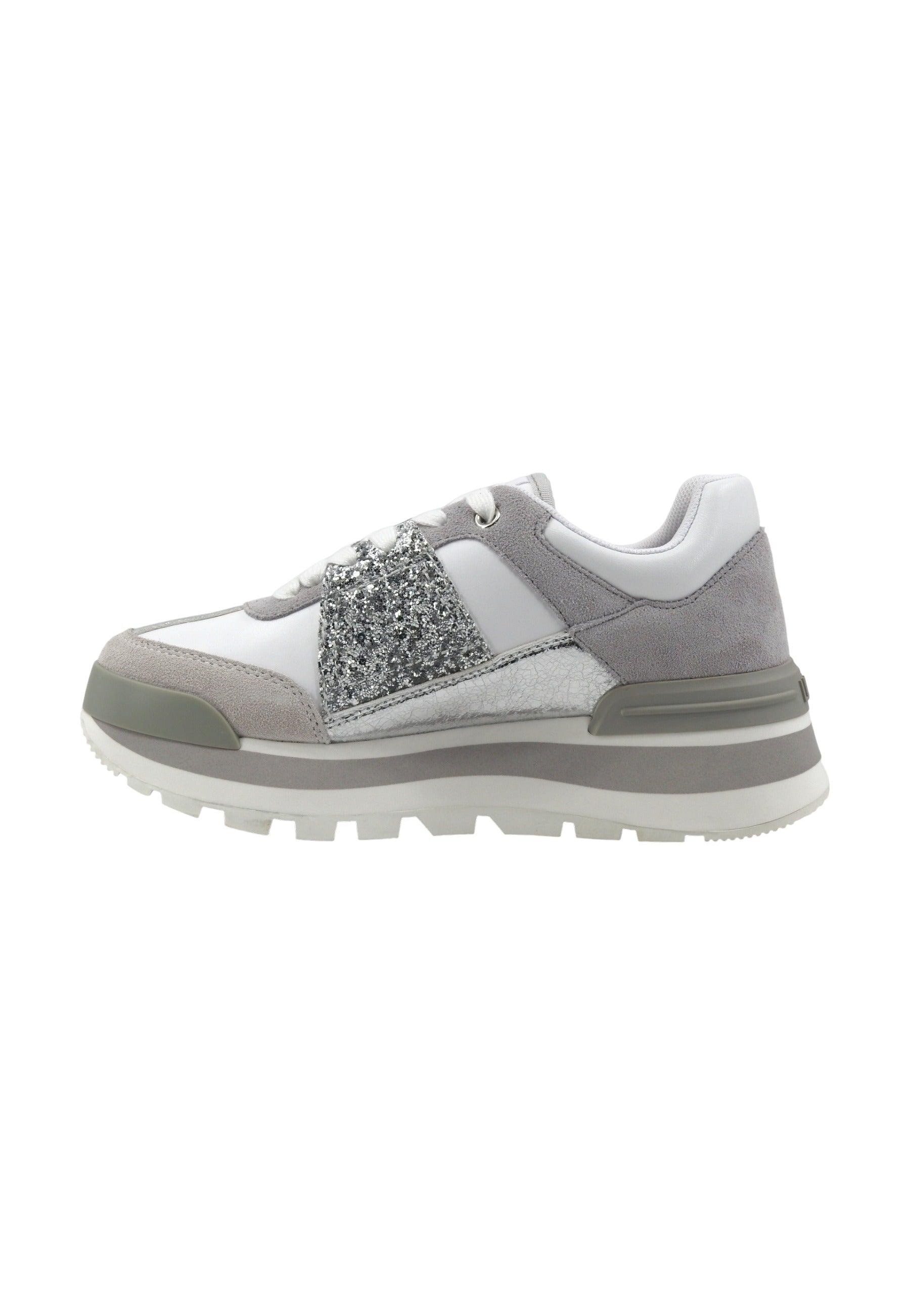 LIU JO Amazing 29 Sneaker Donna White SIlver BA4085PX214 - Sandrini Calzature e Abbigliamento