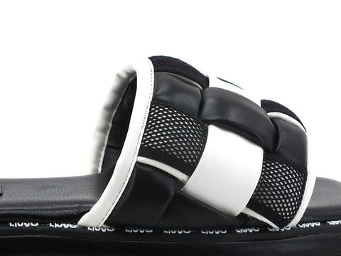 LIU JO Amelia 03 Ciabatta Spreading Black White SA2055EX014 - Sandrini Calzature e Abbigliamento
