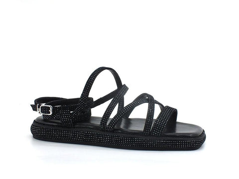 LIU JO Amelia 06 Sandalo Glitter Black SA2069PX164 - Sandrini Calzature e Abbigliamento